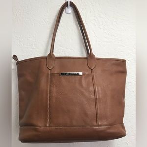 Longchamp Tan Leather Tote